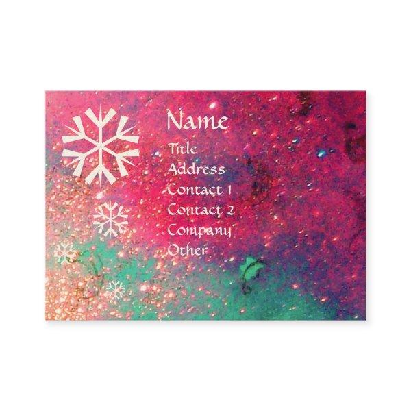 SNOWFLAKES IN SILVER SPARKLES