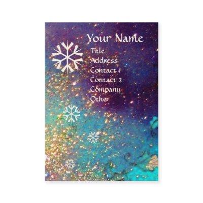 SNOWFLAKES IN SILVER SPARKLES