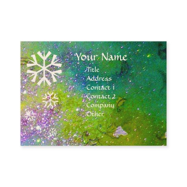 SNOWFLAKES IN SILVER SPARKLES