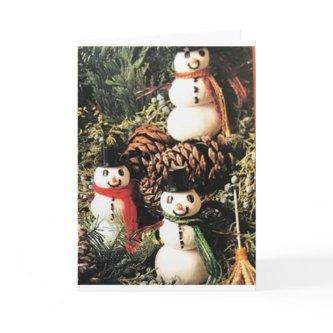 **SNOWMAN** CHRISTMAS TREE WISHES FOR YOU!** CARD
