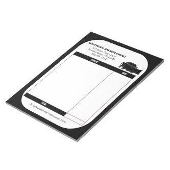 Snowplowing Snow Plow Business Receipt Invoice Notepad