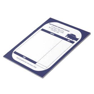 Snowplowing Snow Plow Business Receipt Invoice Notepad