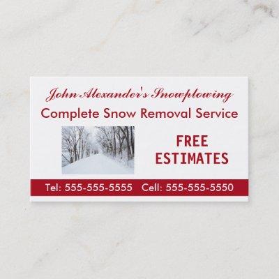 Snowplowing, Snow Removal, and Service Business