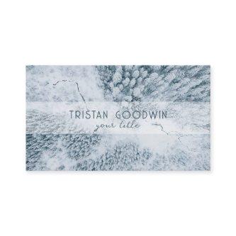 Snowy Trees Aerial Landscape