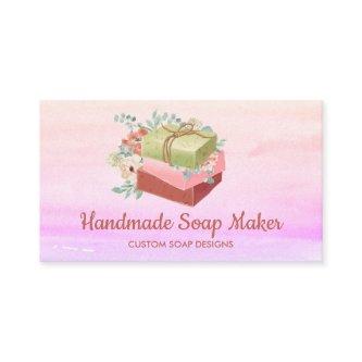 Soaps packaging with flowers and bow