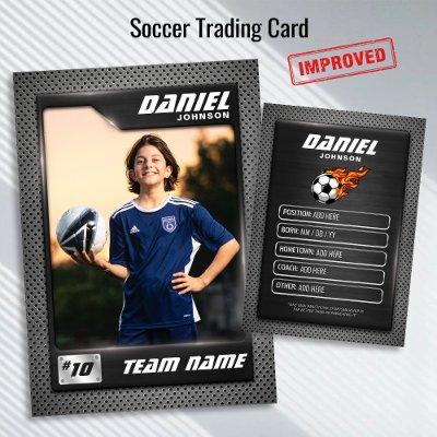Soccer Trading Card, Graphite Sports Card