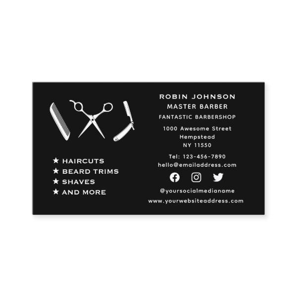 Social Media Barber Barbershop Beard Trim Shave