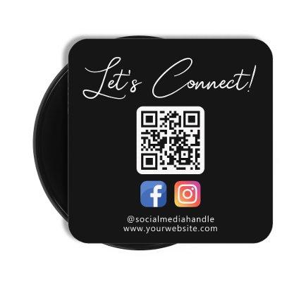 Social Media Connect With Us Custom Professional Square