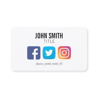 SOCIAL MEDIA FACEBOOK TWITTER INSTAGRAM PROFILE