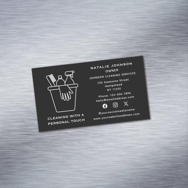 Social Media House Cleaning Services Janitorial Magnet