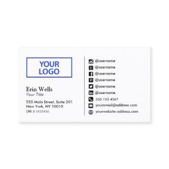 Social Media Icon Add Your Logo Networking