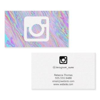 Social Media Icon | Holographic Iridescent