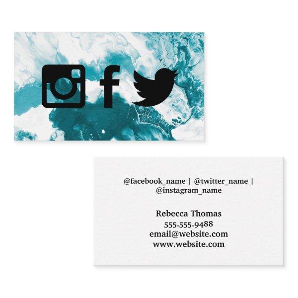 Social Media Icons | Artistic Background