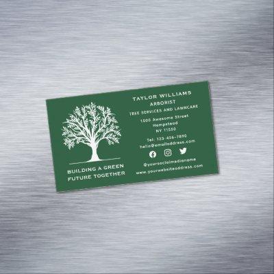 Social Media Lawn Care Landscaping Tree Service  Magnet