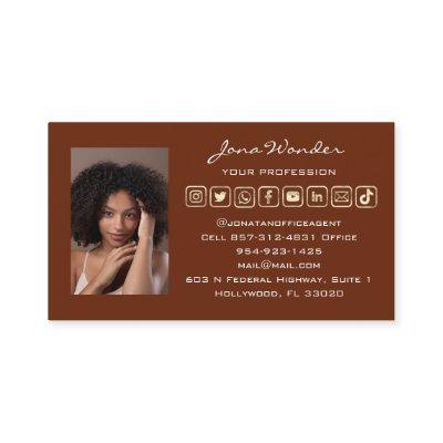 Social Media Logo Photo QR Code Makeup Artist Blog