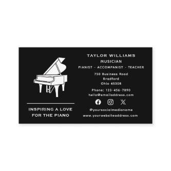 Social Media Pianist Piano Teacher Accompanist Fun