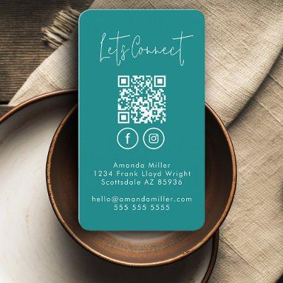 Social Media QR Code Connect With Us Modern Busine