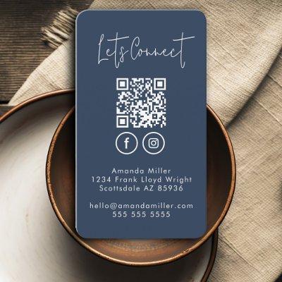 Social Media QR Code Connect With Us Modern Busine