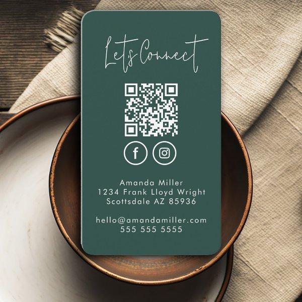 Social Media QR Code Connect With Us Modern Busine