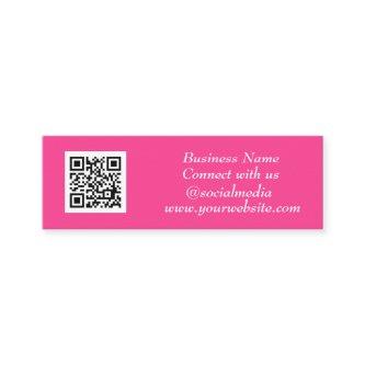 Social media QR Code Scannable Pink Feminine Mini