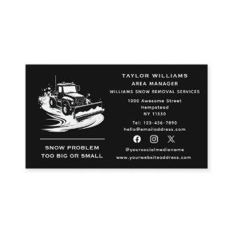 Social Media Snow Removal Services Snowplow Winter