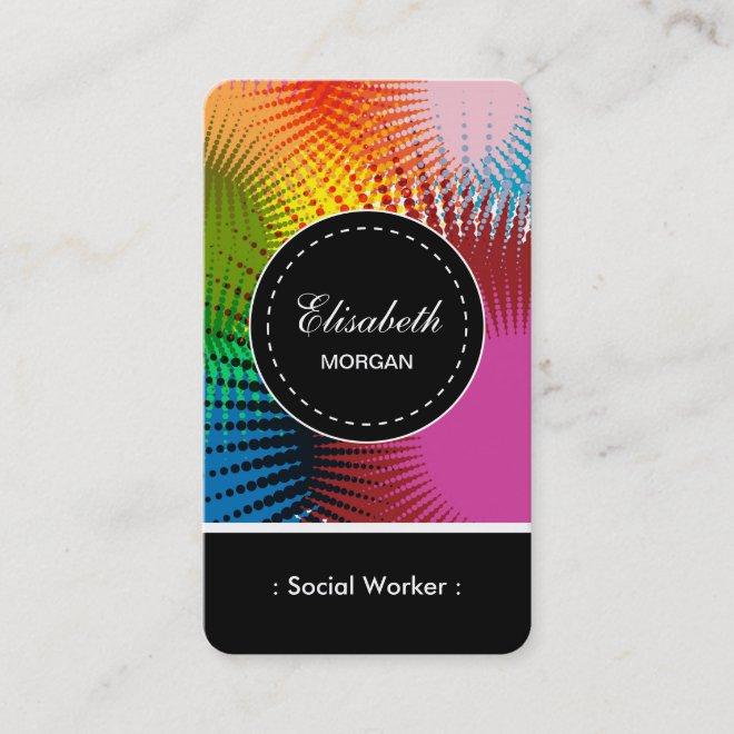 Social Worker- Colorful Abstract Pattern