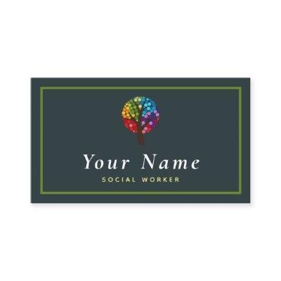 Social Worker Colorful Tree Forest Nature Modern