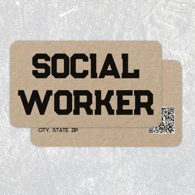 Social Worker MSW Custom QR