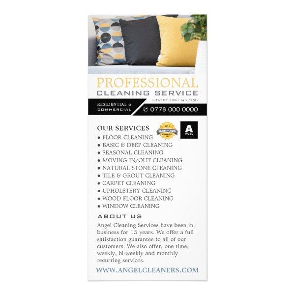 Sofa Cushions, Cleaning Service Price List Rack Card