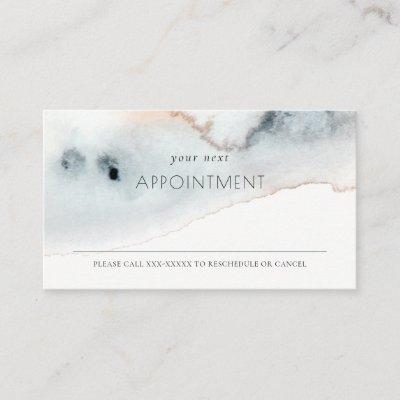 Soft Aqua Blue Gold Watercolor Beachy Appointment