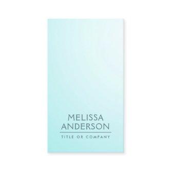 Soft aqua blue modern minimalist professional