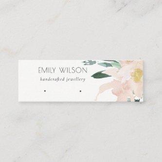 SOFT BLUSH GOLD FLORAL WATERCOLOR EARRING DISPLAY MINI
