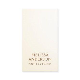 Soft cream ivory modern minimalist professional