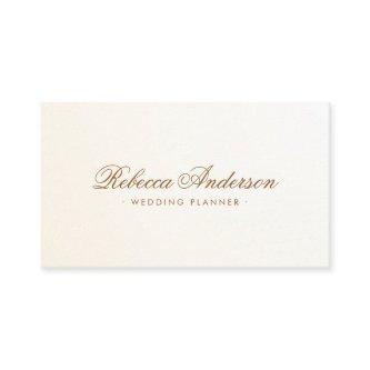 Soft cream ivory satin gradient chic pretty script