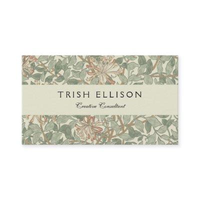 Soft Green Vintage William Morris Honeysuckle