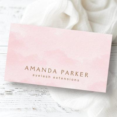 Soft pink watercolor spa boutique beauty stylist