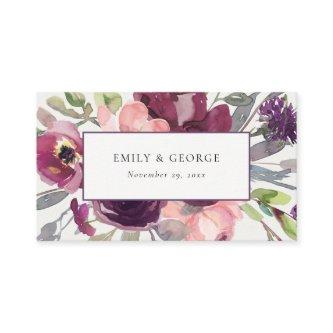 SOFT PURPLE LILAC WATERCOLOR FLORA WEDDING WEBSITE