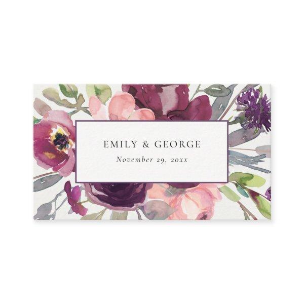 SOFT PURPLE LILAC WATERCOLOR FLORA WEDDING WEBSITE