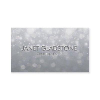 Soft Silver Bokeh Lights