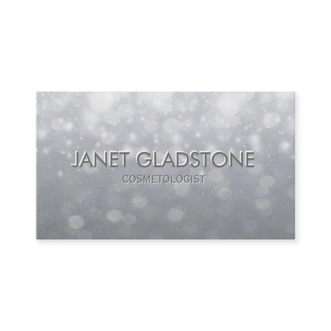 Soft Silver Bokeh Lights