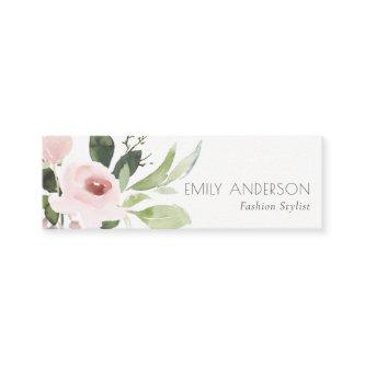 SOFT SUBTLE COLOR WASH BLUSH PINK FLORAL BUNCH MINI