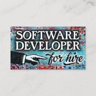 Software Developer For Hire  - Blue