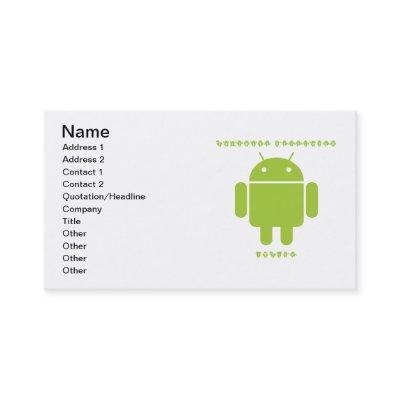 Software Developer Inside (Bug Droid Font Letters)