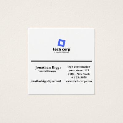 Software IT Company Modern Business Profile Card