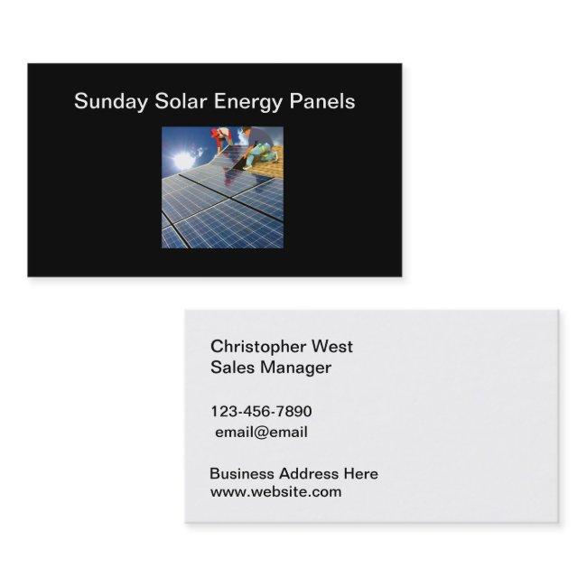 Solar Energy Panels Sales & Service