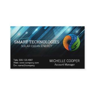 Solar Energy Power Logo | Tech Modern