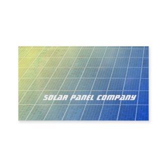 Solar panels blue and yellow shading