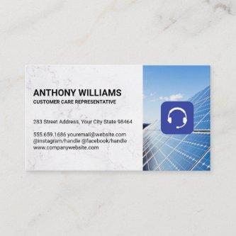 Solar Panels | Customer Care Head Set Appointment Card