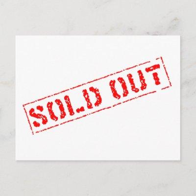 Sold Out Postcard