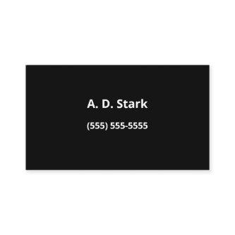 Solid Black Minimalist